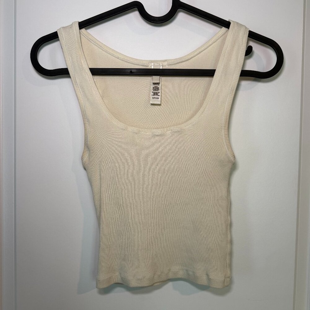 SKIMS Women's Cotton Rib Tank Top in color "Bone"